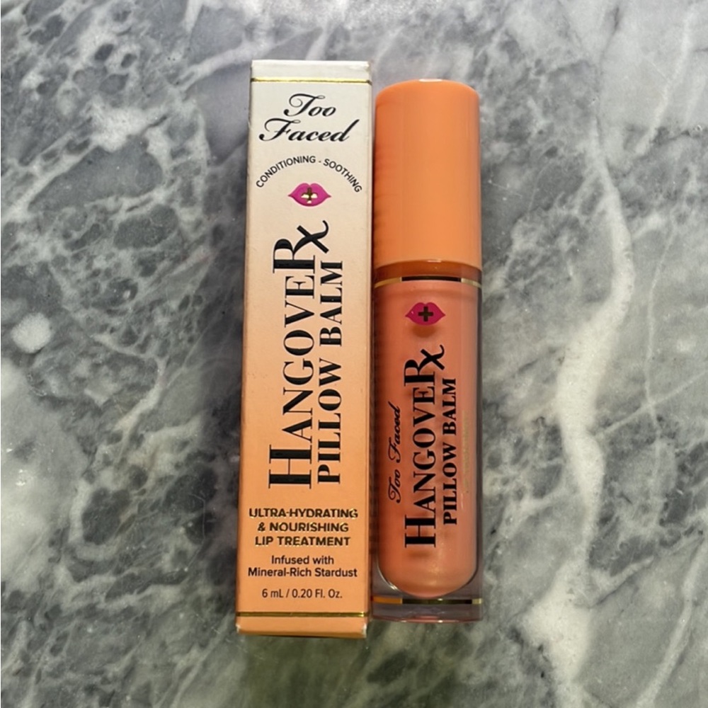 New Too Faced Hangover Rx‎ Pillow Balm Lip Treatment Mango Kiss
